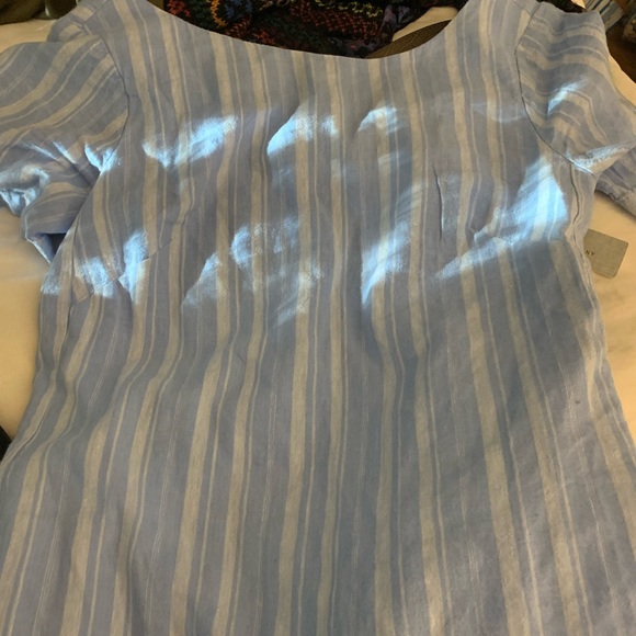 Anthropologie Cape May Bow Back Linen Mini Dress - Picture 4 of 8